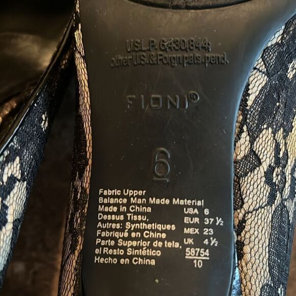 Fioni Black Lace pumps - Picture 5 of 5
